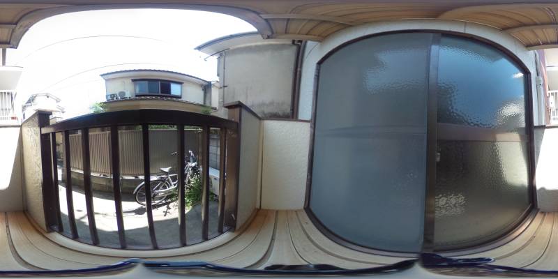 パノラマ画像バルコニー