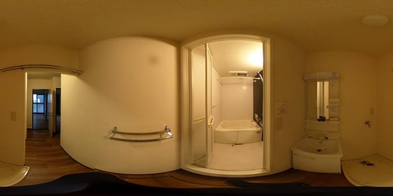 パノラマ画像洗面所