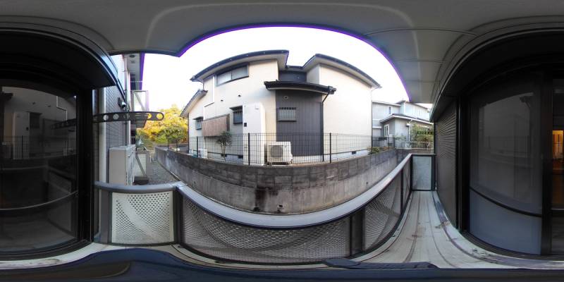 パノラマ画像バルコニー