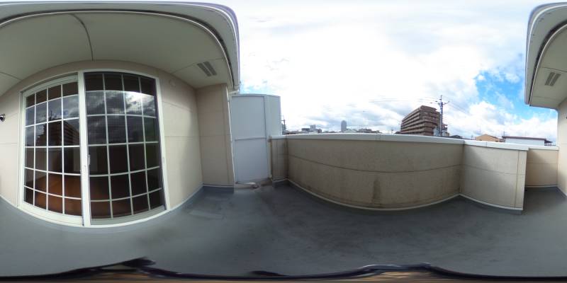 パノラマ画像バルコニー