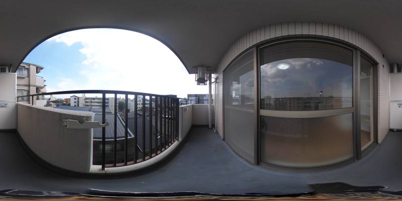 パノラマ画像バルコニー