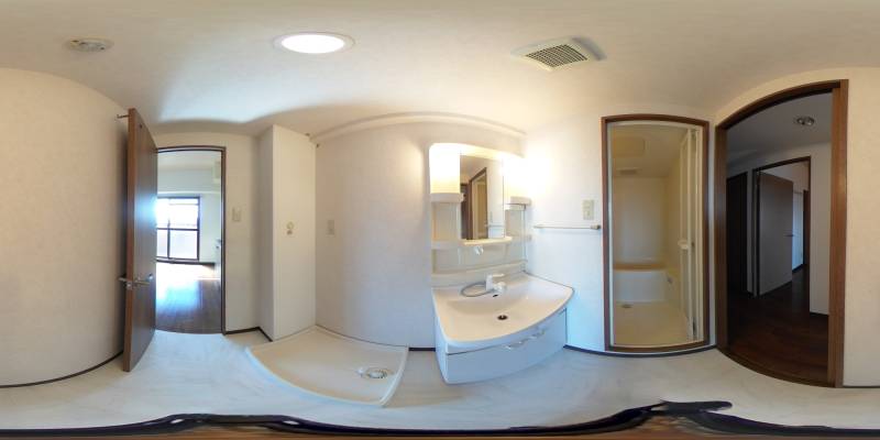 パノラマ画像洗面所