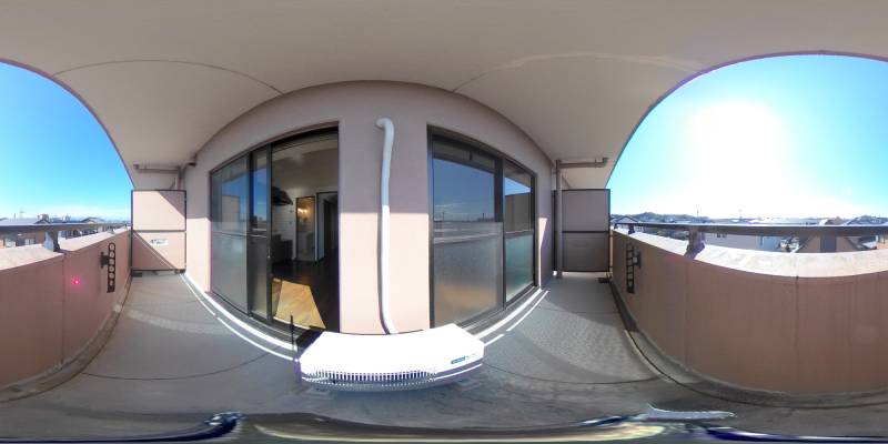 パノラマ画像バルコニー