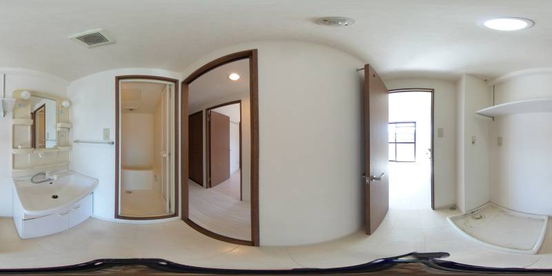 パノラマ画像洗面所