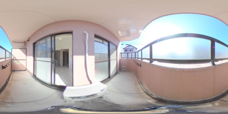 パノラマ画像バルコニー