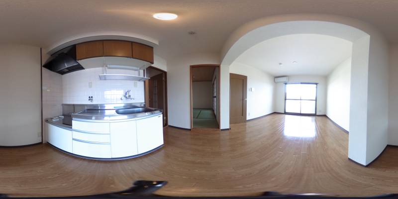 パノラマ画像キッチン