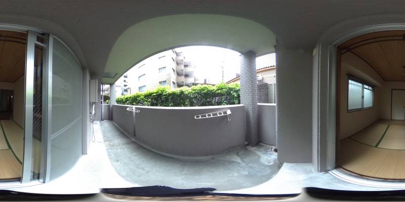 パノラマ画像バルコニー