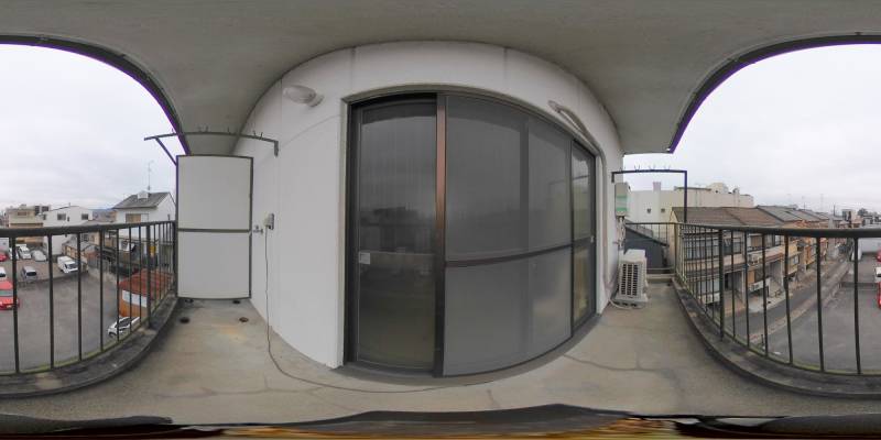 パノラマ画像バルコニー