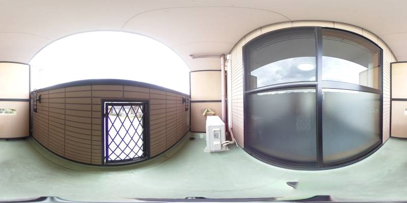 パノラマ画像バルコニー