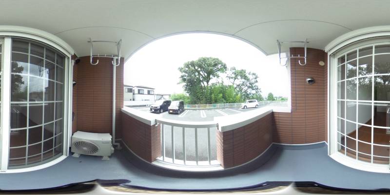 パノラマ画像バルコニー