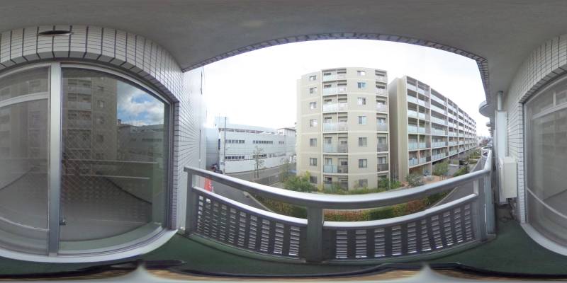 パノラマ画像バルコニー