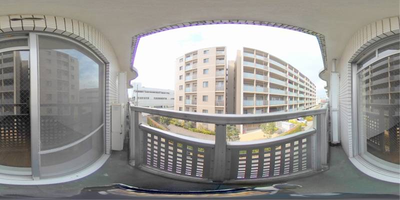 パノラマ画像バルコニー