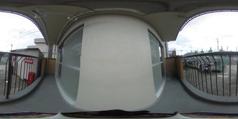 パノラマ画像バルコニー