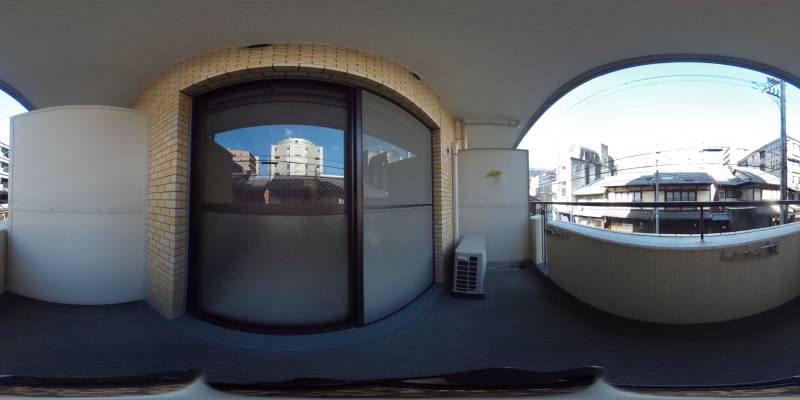 パノラマ画像バルコニー