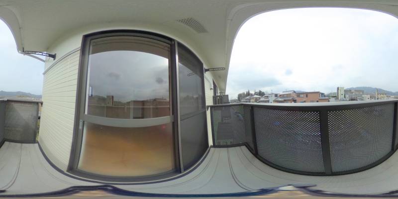 パノラマ画像バルコニー