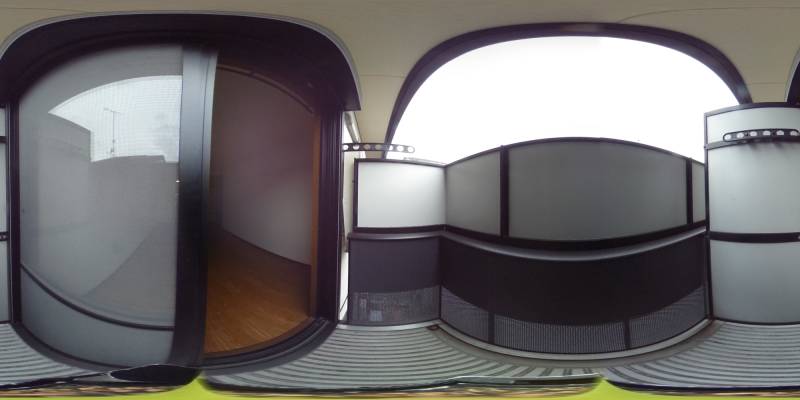 パノラマ画像バルコニー