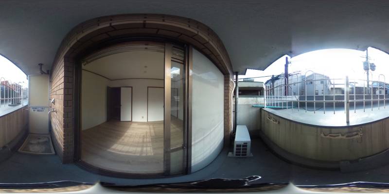 パノラマ画像バルコニー