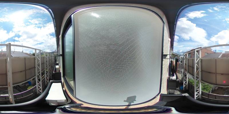 パノラマ画像バルコニー