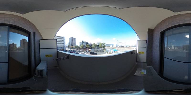 パノラマ画像バルコニー