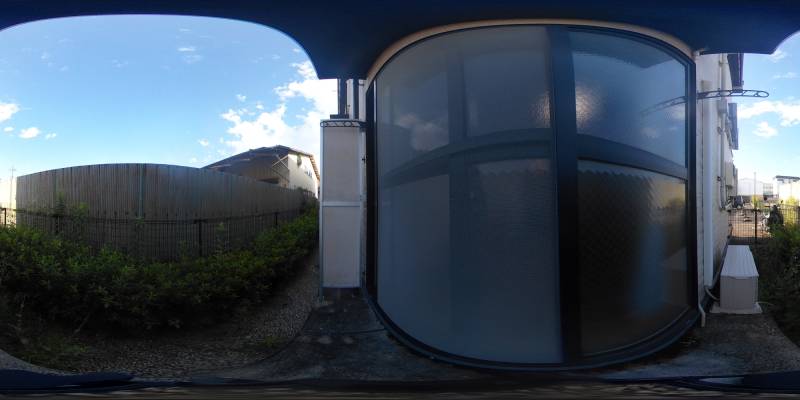 パノラマ画像バルコニー