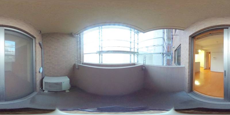 パノラマ画像バルコニー