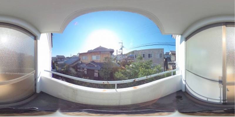 パノラマ画像バルコニー