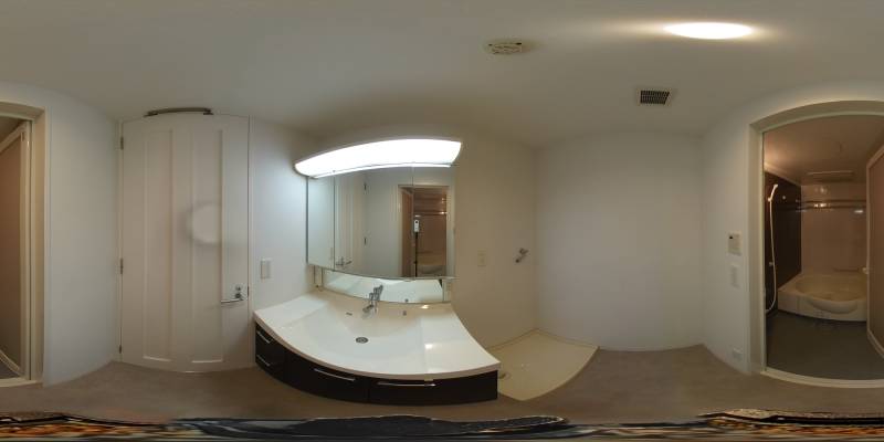 パノラマ画像洗面所