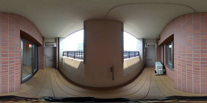 パノラマ画像バルコニー