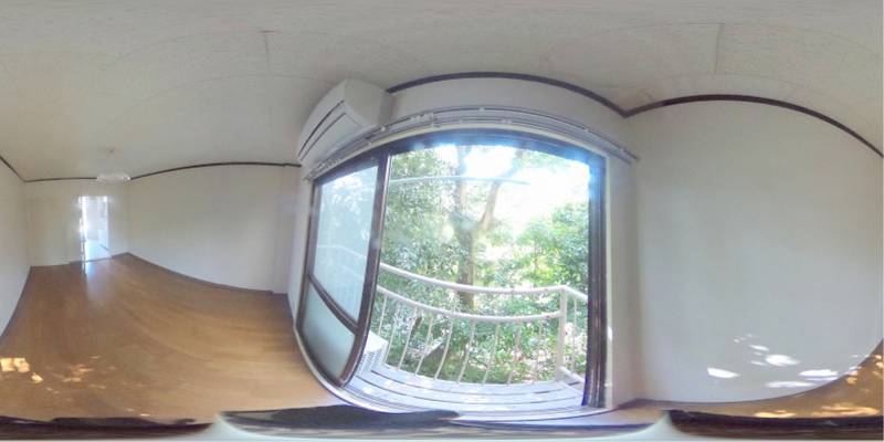 パノラマ画像バルコニー