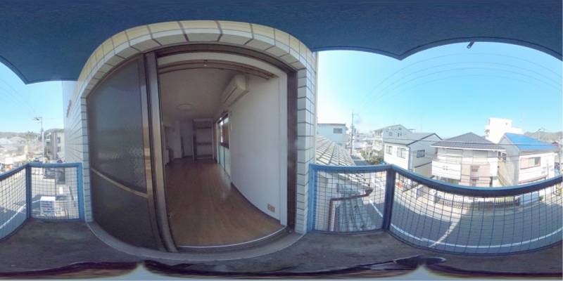 パノラマ画像バルコニー