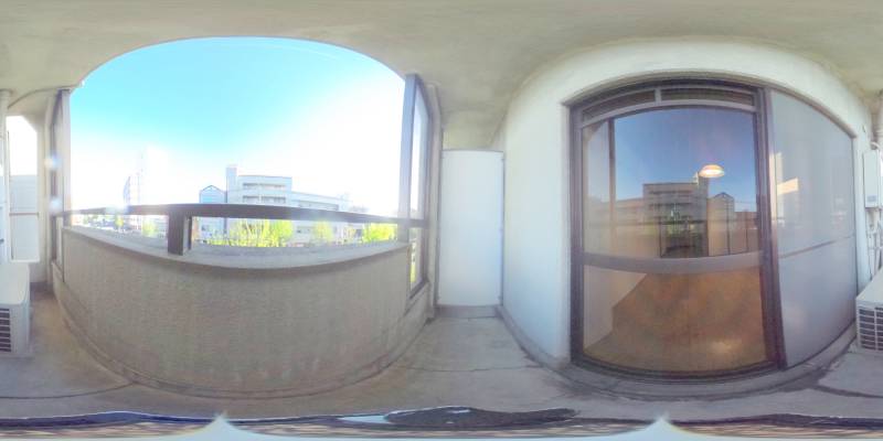 パノラマ画像バルコニー