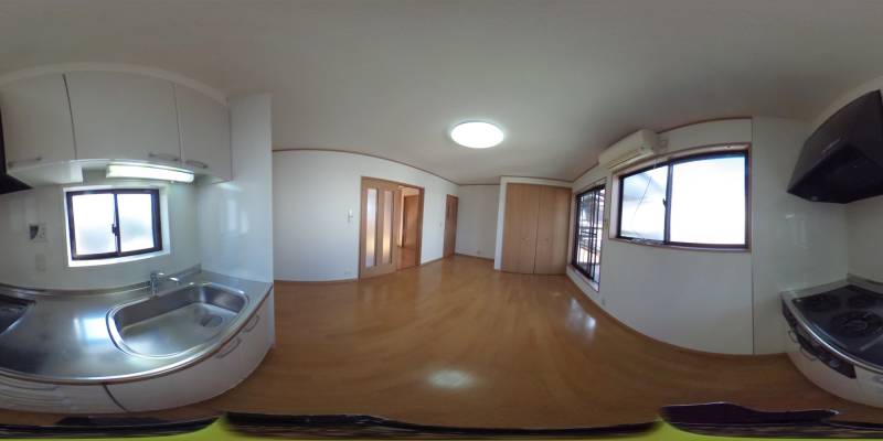 パノラマ画像キッチン