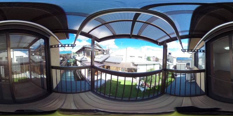 パノラマ画像バルコニー