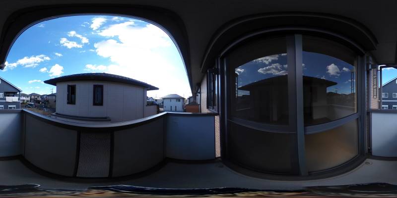 パノラマ画像バルコニー