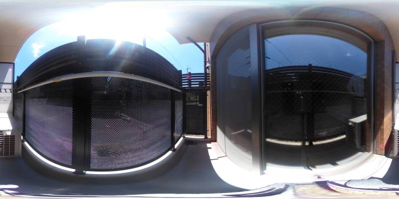 パノラマ画像バルコニー