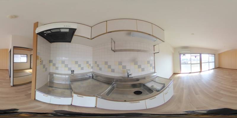 パノラマ画像キッチン