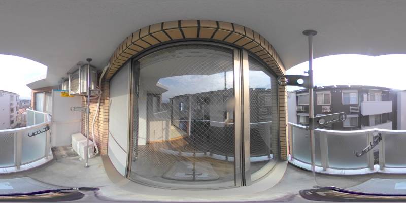 パノラマ画像バルコニー