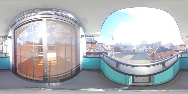 パノラマ画像バルコニー