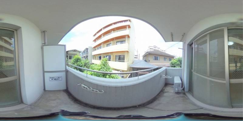 パノラマ画像バルコニー