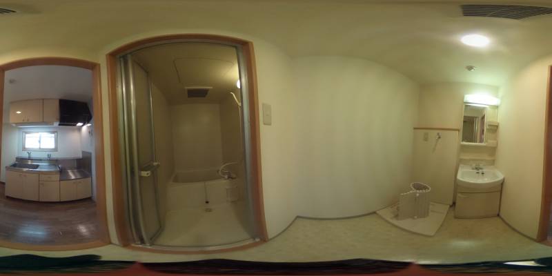 パノラマ画像洗面所