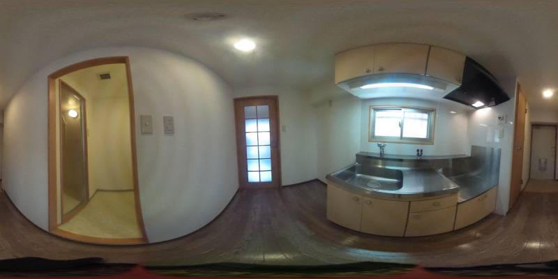 パノラマ画像キッチン