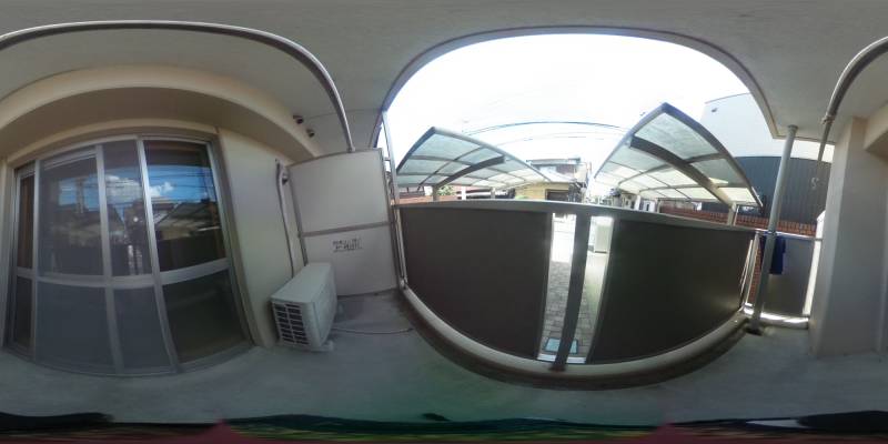 パノラマ画像バルコニー