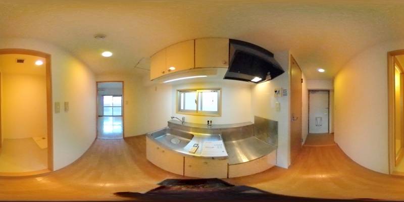 パノラマ画像キッチン