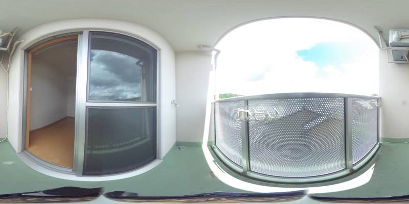 パノラマ画像バルコニー