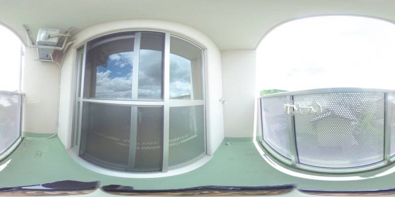 パノラマ画像バルコニー