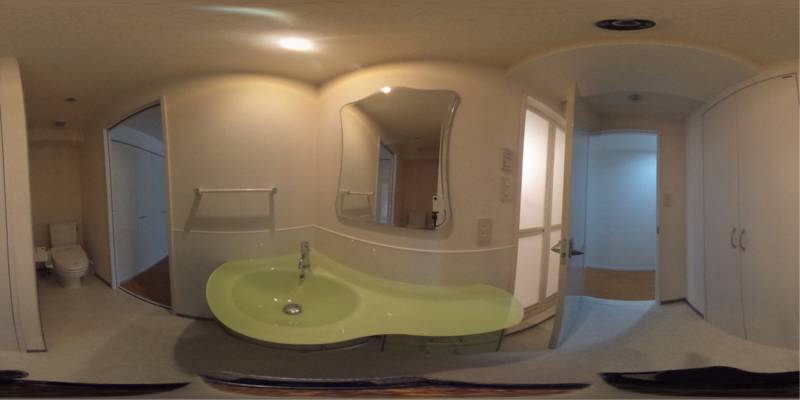 パノラマ画像洗面所