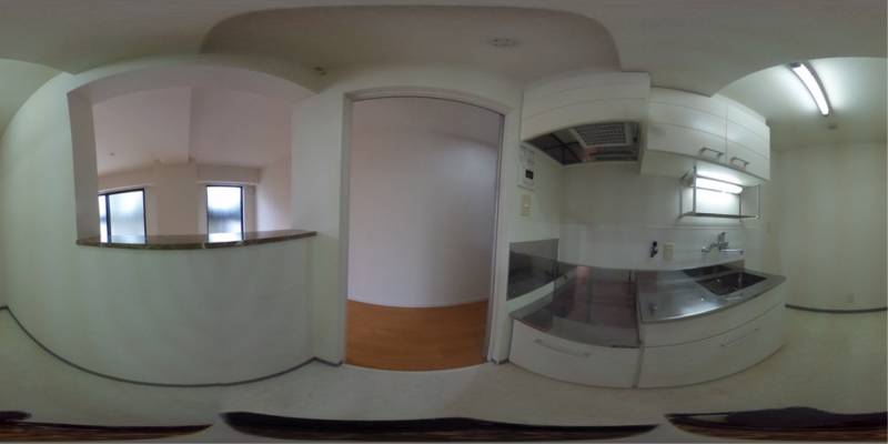 パノラマ画像キッチン