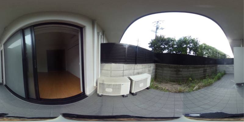 パノラマ画像バルコニー