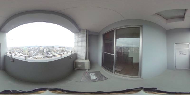 パノラマ画像バルコニー