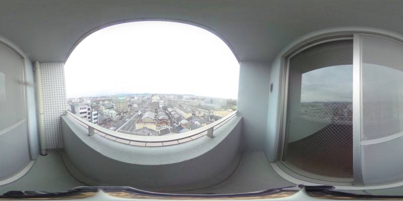 パノラマ画像バルコニー